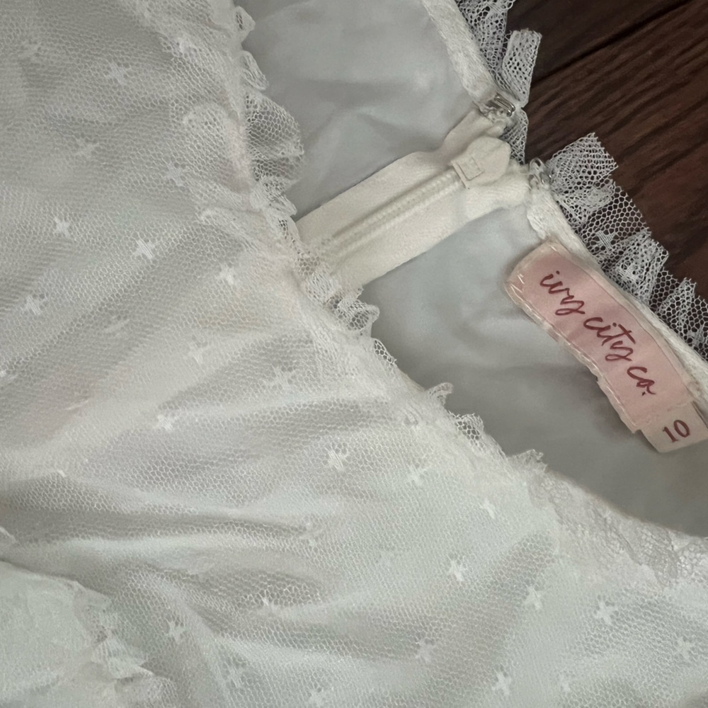 Whimsical White Tulle Dress by Ivy and Co. - Picture 5 of 6